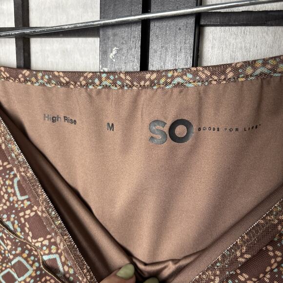 Y2K Mesh Mini Skirt Brown Geo Print 60's‎ 70's Vintage Style - Picture 5 of 7